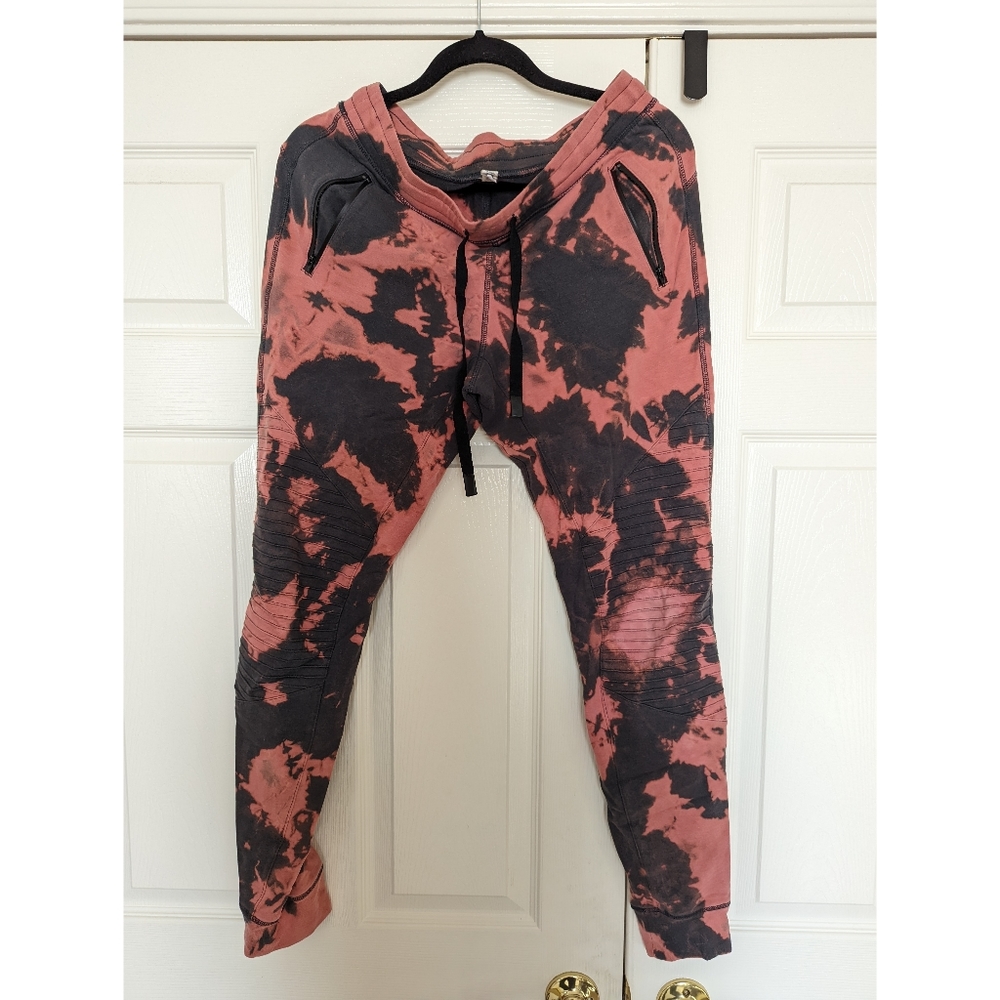 Custom Bleach Dyed Alo Moto Sweats